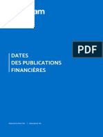 Dates Des Publications Financieres 2022