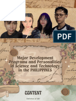 Major Development Programs in S&T in The Ph.