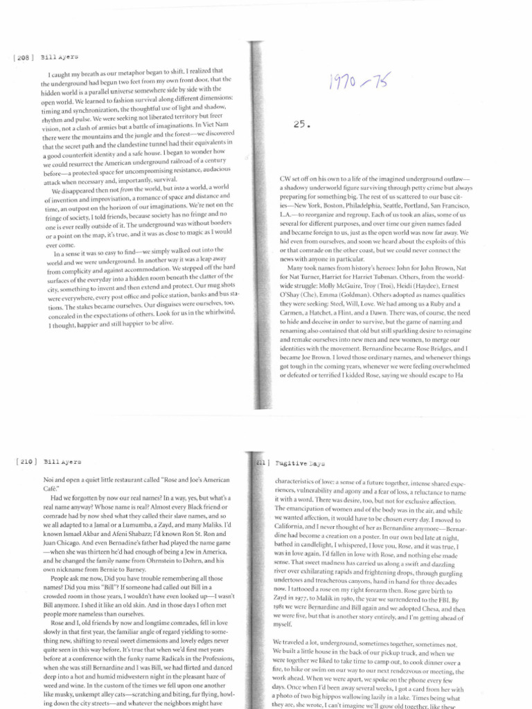 Ayers fugitive days pdf