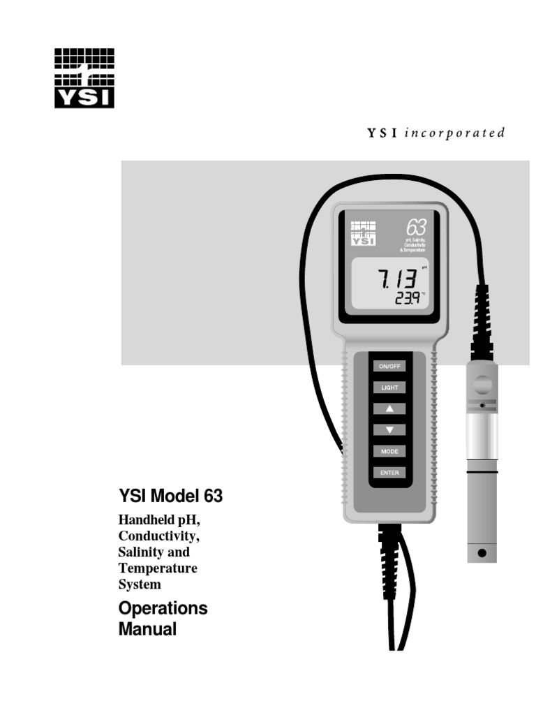 YSI63031178A Ph Calibration