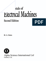 Fundamentals Of. Electrical Machines. Second Edition. M. A. Salam. Science International Ltd. Alpha Oxford, U.K.