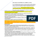 Preceitos de História Social e Econômica Da América Latina