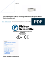 Isotemp Shaking and General Purpose Water Baths Manual