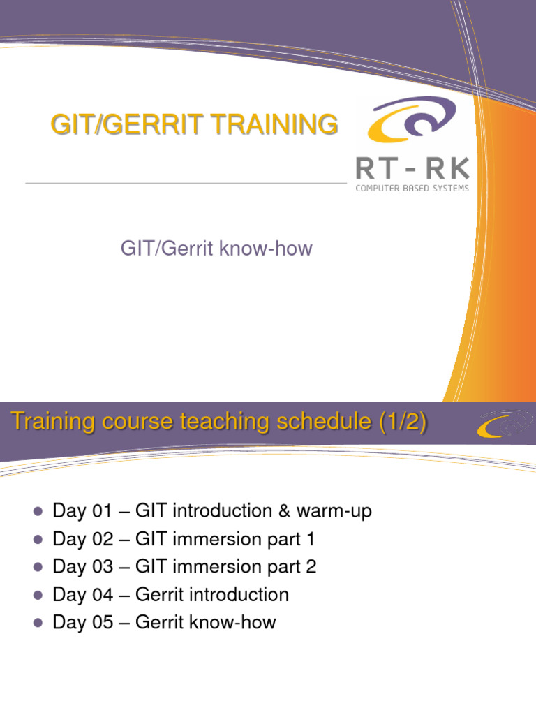Git Immersion Training Schedule | PDF | Computer File | Version Control