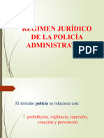 Régimen Jurídico de La Policía Administrativa
