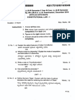 Constitution Law 3sem Qpaper 14 Dec 2023