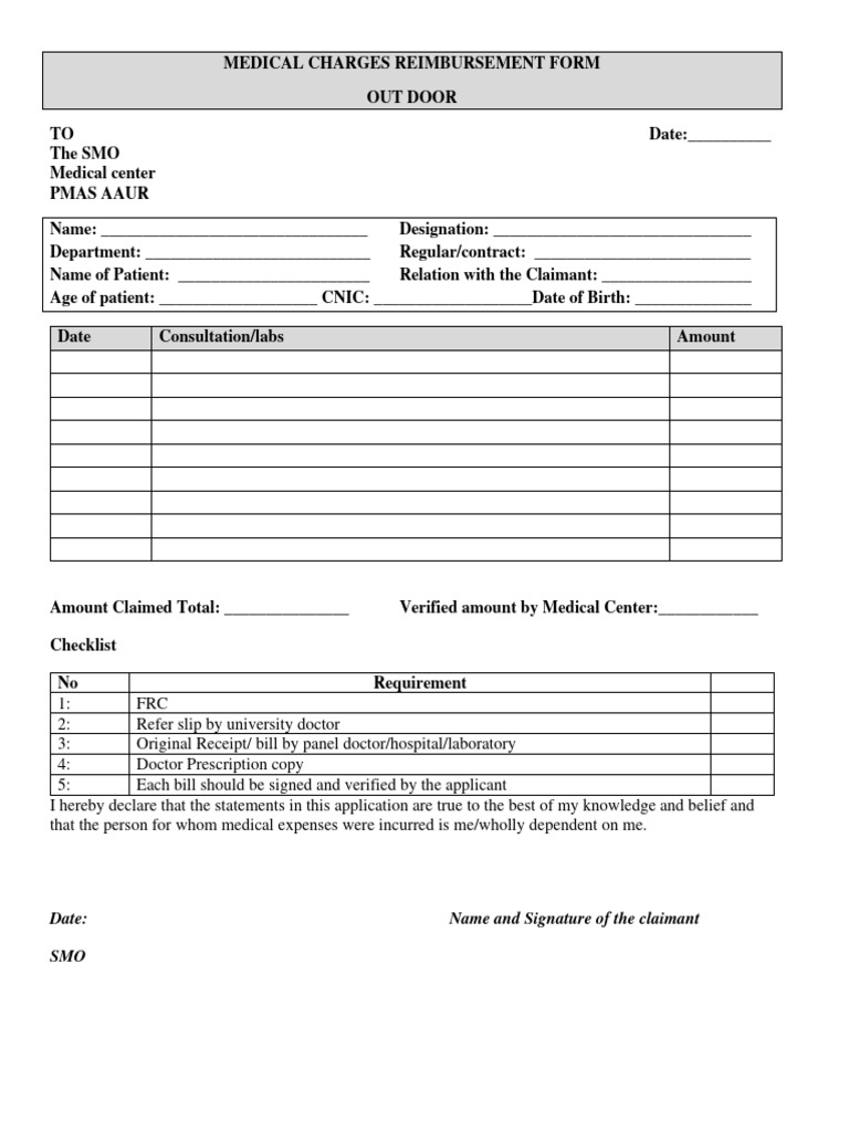 Form 070324 | PDF | Hospital | Health Sciences