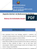 Manica Matriz para Reuniao Provincial de Analise de Dados - DDM's Be HPC