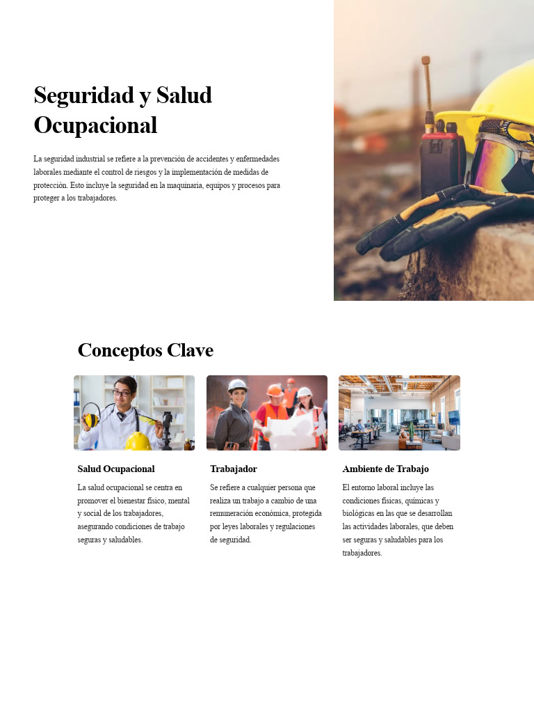 Seguridad y Salud en el Trabajo | PDF | Seguridad y salud ocupacional ...