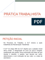 Prática trabalhista - Reclamação Trabalhista