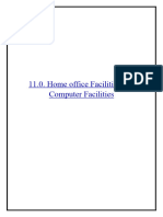 11.0 Home Office Facilities and Computer Facilities