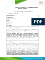 Anexo 1 - Formato 1 - Diseño Estrategia de Educación Ambiental