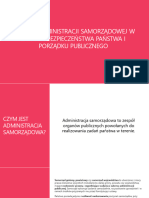 Zadania Administracji Samorządowej W Zakresie Bezpieczeństwa Państwa I Porządku Publicznego