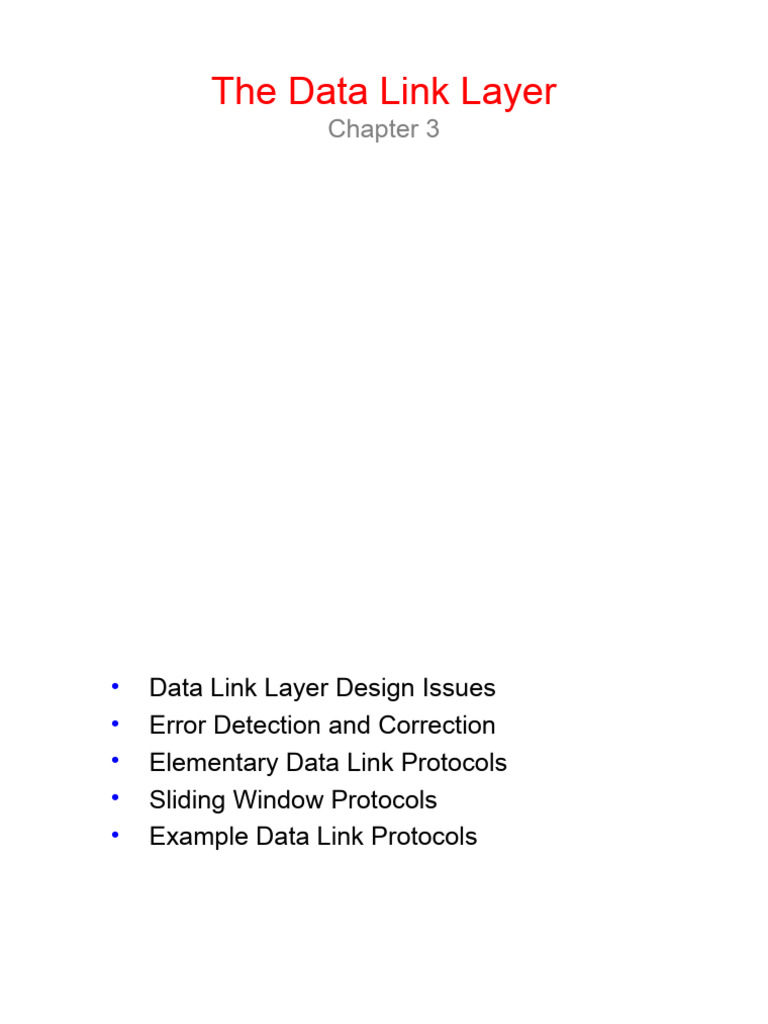 Data Link Layer Protocols Explained | PDF | Error Detection And ...
