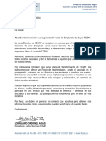 Carta nombramiento nuevo gerente FEBAY (Symrise Colombia)