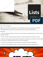 Lists-Powerpoint SPJ