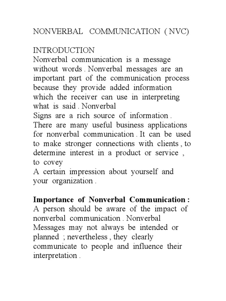 Nonverbal observation essay image