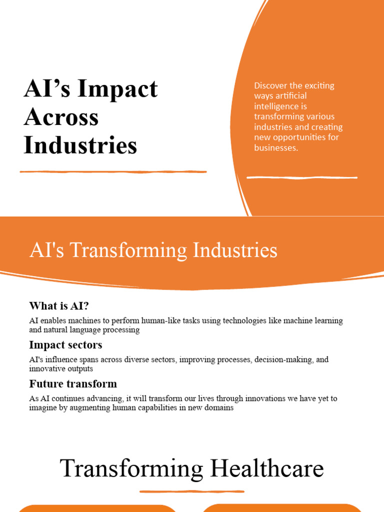 AI's Transformative Impact on Industries | PDF | Artificial ...
