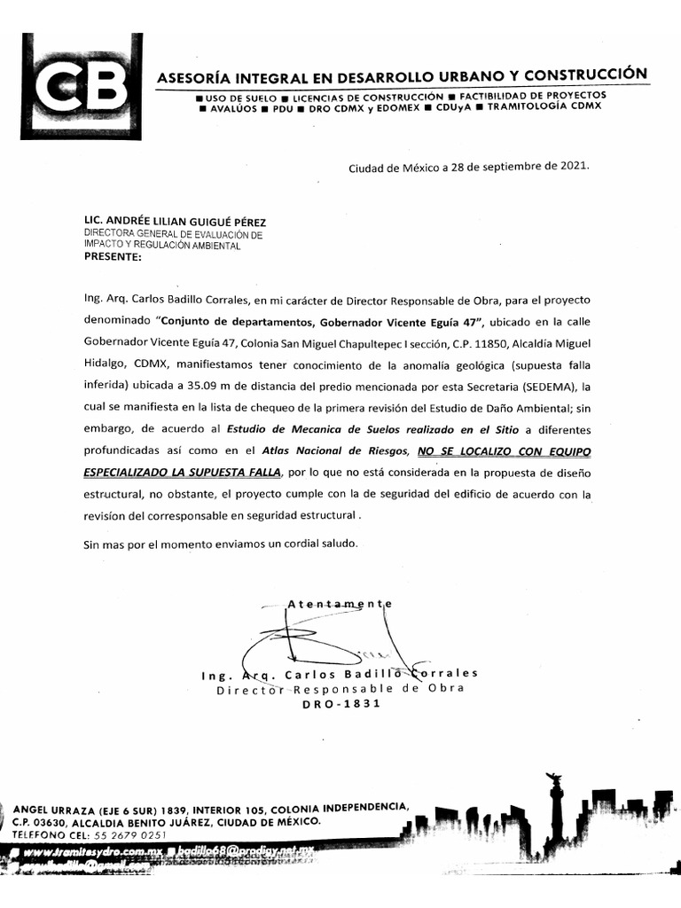 Carta Falla Pdf
