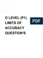 Limit of Propotionality QP