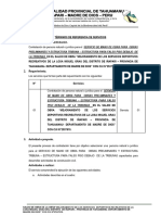 TDR para Servicio de Mano de Obra Tribunas - Estructuras 2-2