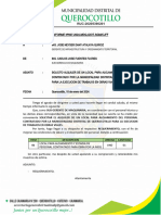 Informe N°007 - Requerimiento de Local para Estadia de Operadores