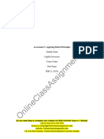 Nhs FPX 4000 Assessment 3 Applying Ethical Principles