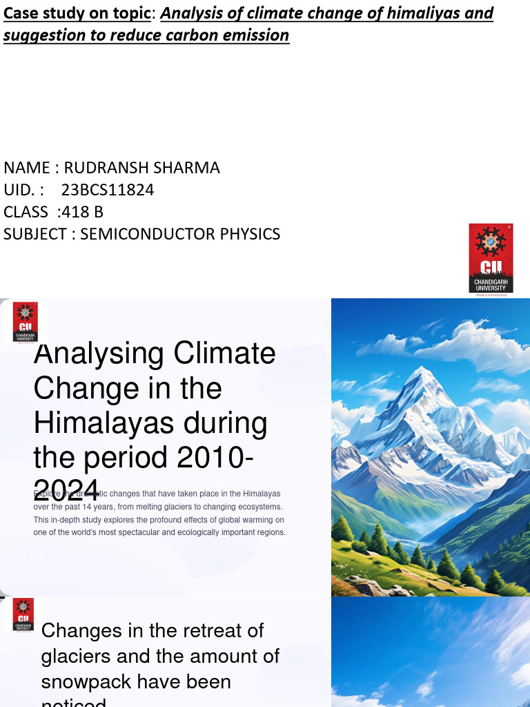 Climate Change Analysis of The Himalayas 2010 2024 | PDF | Himalayas ...