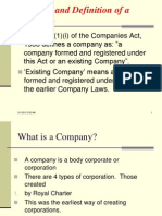 Meaning and Definition of A Company