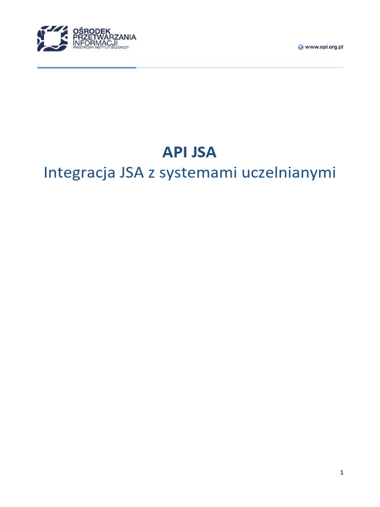Integracja Api Jsa240 | PDF