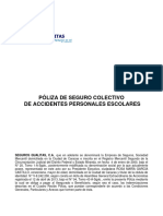 Condicionado para Pólizas Colectivas Accidentes Personales Escolares1