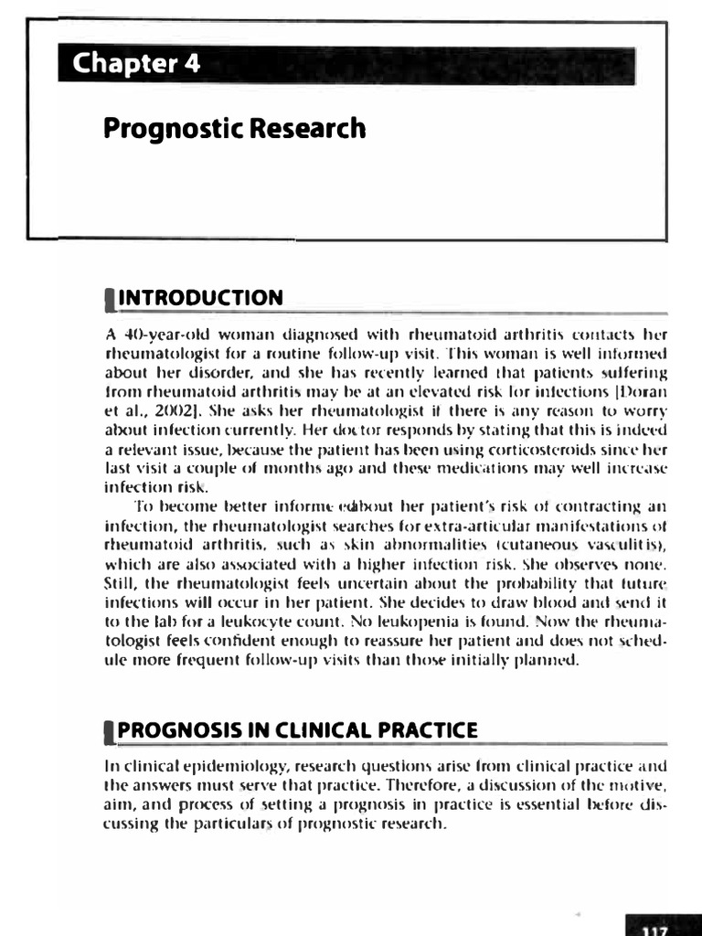 Prognostic Research CE 2nd | PDF