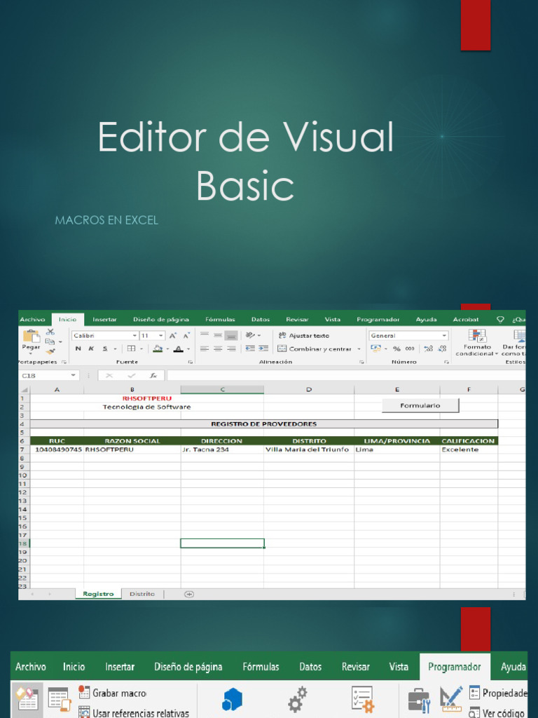 Editor de Visual Basic | PDF