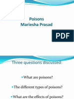 Poisons Mariesha Prasad