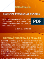 Segunda Semana Sistemas Procesales Penales