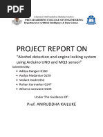 Alcohol Detection Using MQ3 Sensor