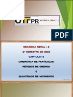 Capítulo 13 Energias Mecânicas e Momento Linear Teoria Aluno