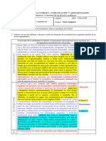 Evaluación - Unidad I - Argumentación