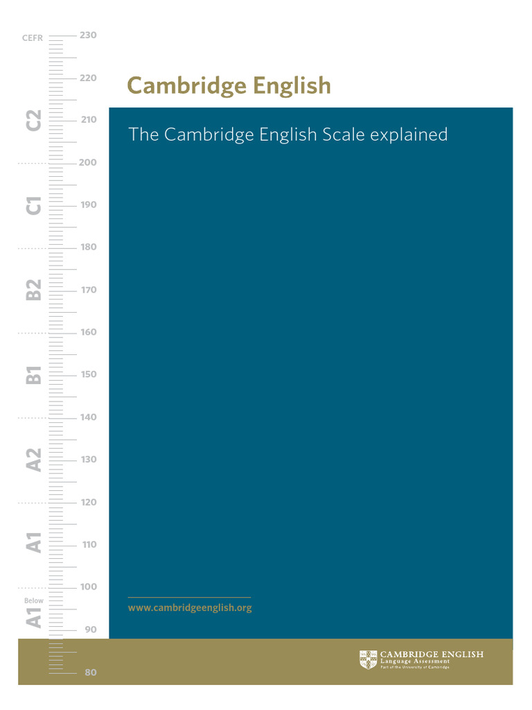 Understanding Cambridge English Scale 146 | PDF | Language Education ...
