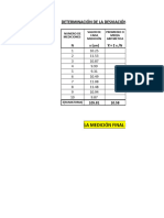 CALCULO DE LA DESVIACION ESTANDAR