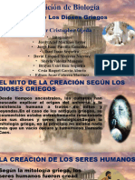 Orígen de Los Dioses Griegos (Biologia)