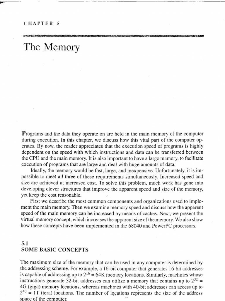 Memory Management in CPU Systems | PDF | Read Only Memory | Random ...