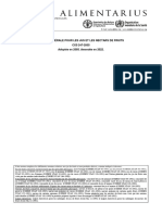 Norme Générale Pour Les Jus Et Les Nectars de Fruits CXS 247-2005 Adoptée en 2005. Amendée en 2022