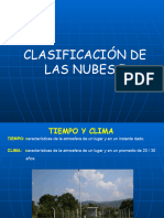 Clasificacion de las nubes 