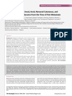 2016- Prognosis of Mucosal, Uveal, Acral, Nonacral Cutaneous, And Unknown Primary Melanoma From the Time of First Metastasis