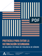 Protocolo para Evitar La Victimización Secundaria: en Mujeres Víctimas de Violencia de Género