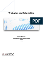 Trabalho de Estatística - Matemática A