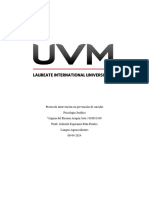 PROTOCOLO DE INTERVENCIÓN EN PREVENCIÓN DEL SUICIDIO