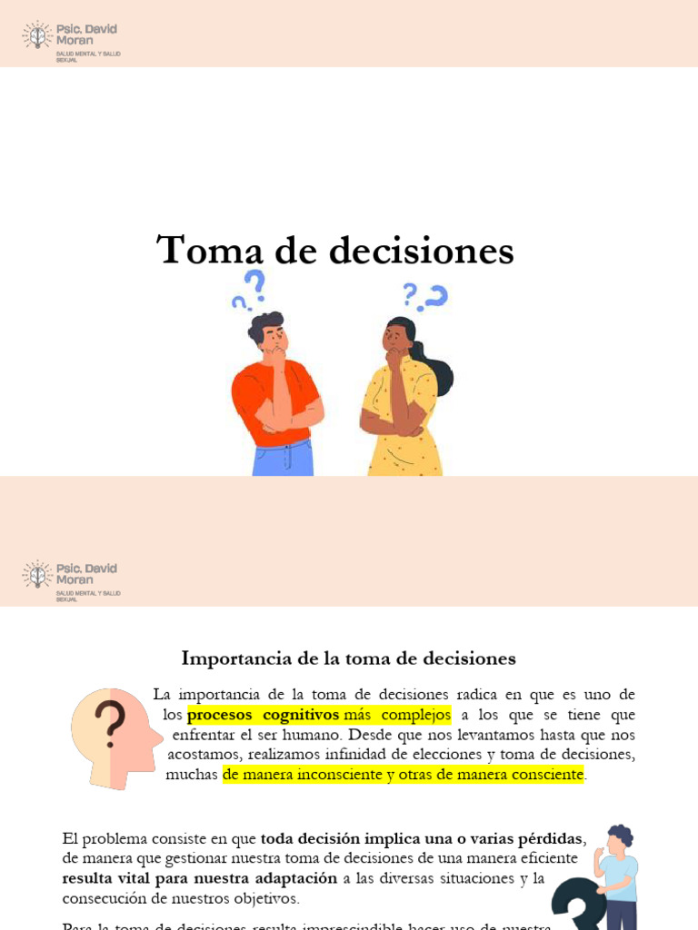 Estrategias para la Toma de Decisiones | PDF | Toma de decisiones | Las ...