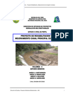 Estudio Hidrológico y Balance Hídrico - Proyecto Rehabilitación y Mejoramiento de La Irrigación Cumbaza.